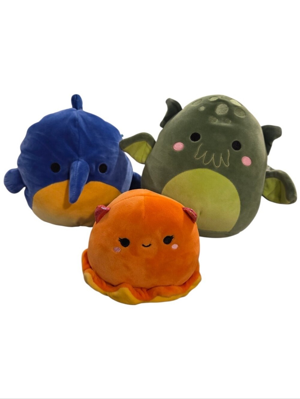 Squishmallow Halloween & Sea Squad Bundle Swish Noro Ernest Plush Lot